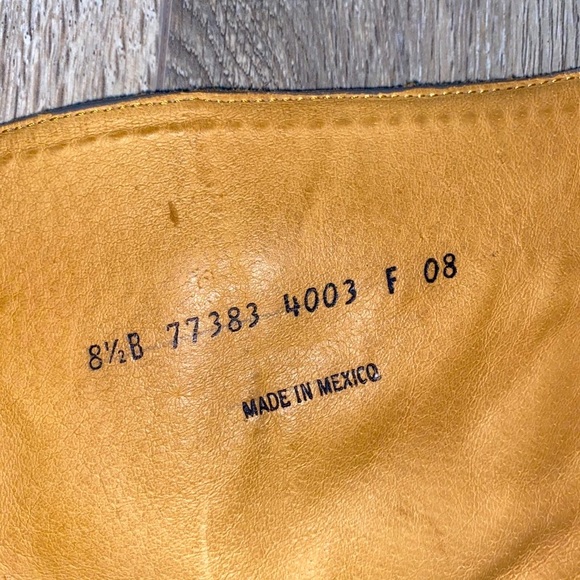 FRYE Carmen Tall Boots Size 8.5 Stone Tan Brown - Picture 7 of 16